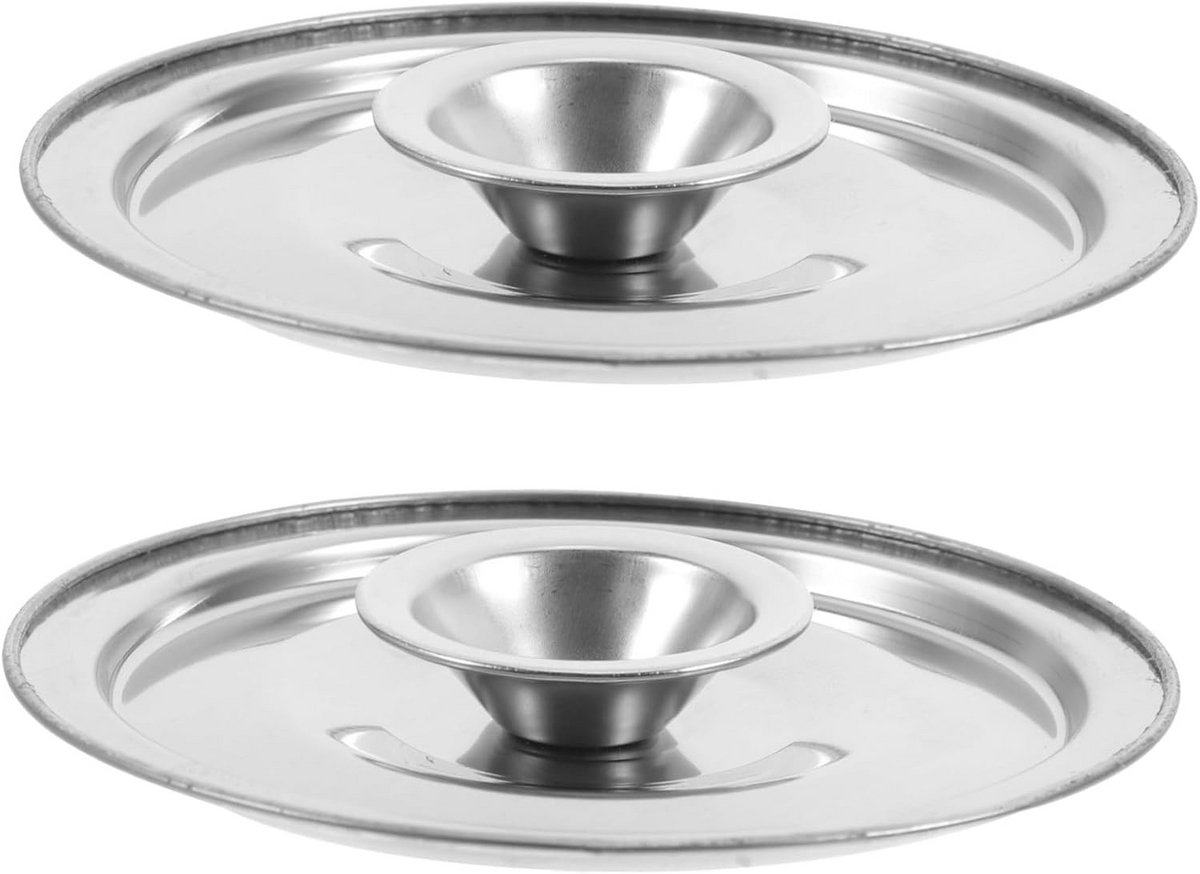 2 stuks RVS pot deksel voor kleine pannen en kruidenpotten 10 cm vervangend deksel
