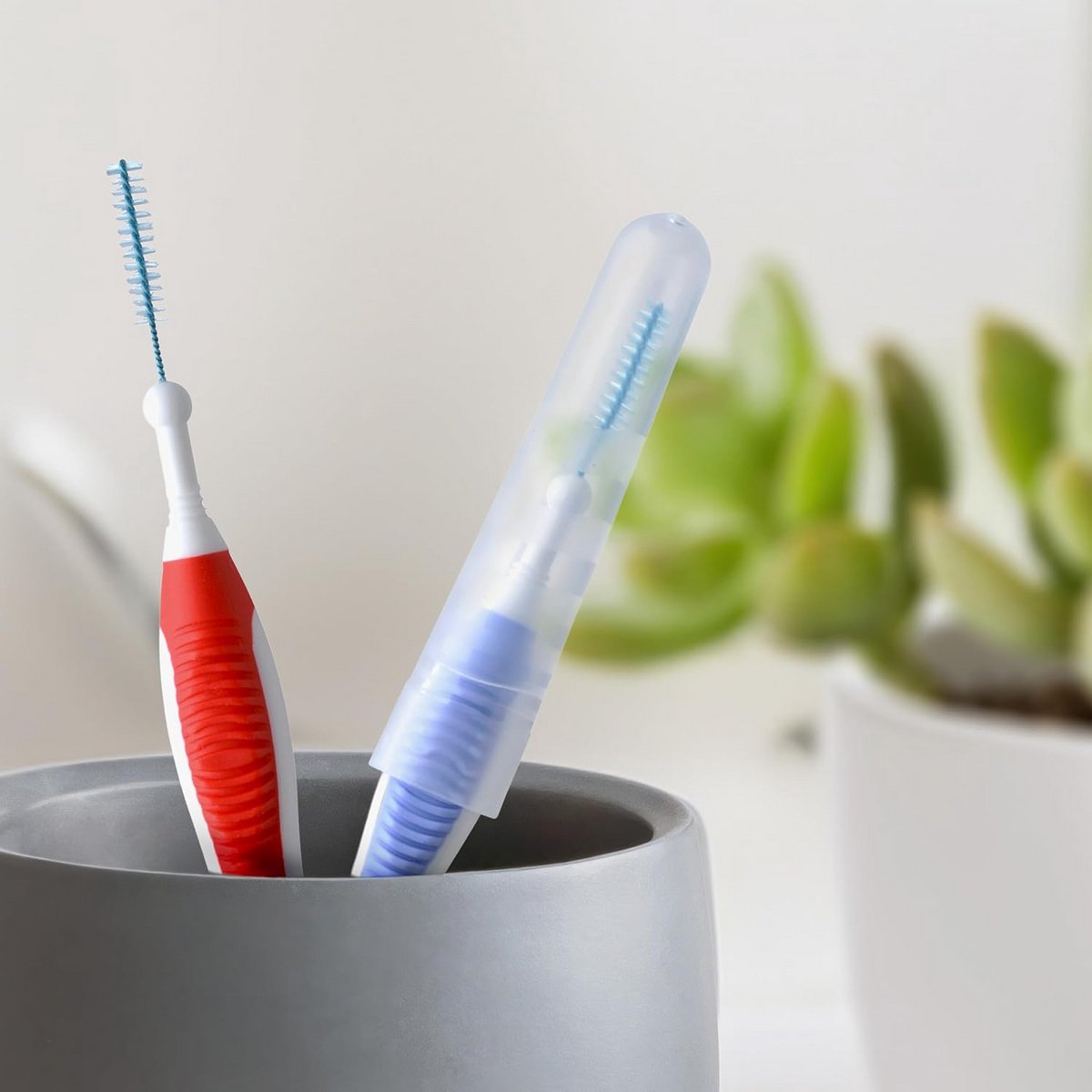 Interdentale Borstels Buigbaar Handvat Voor Grondige Plakverwijdering 0.9 mm Maat S