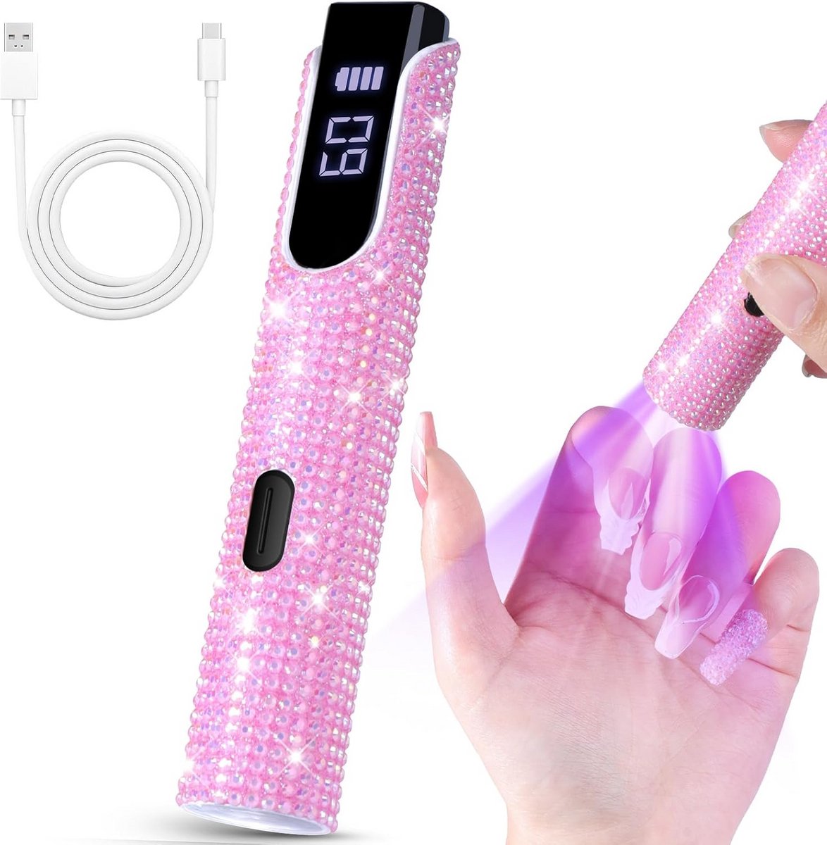 Draagbare UV Nagellamp voor Gelnagels met Timer