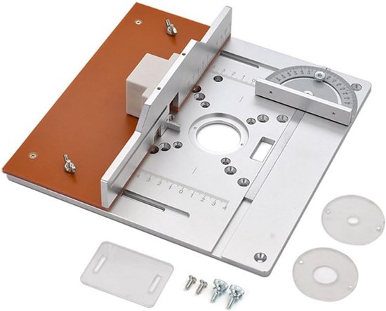 Router Inlegplaat Router Tafel Insert Plaat voor Houtbewerking met Verstekmeter | bol