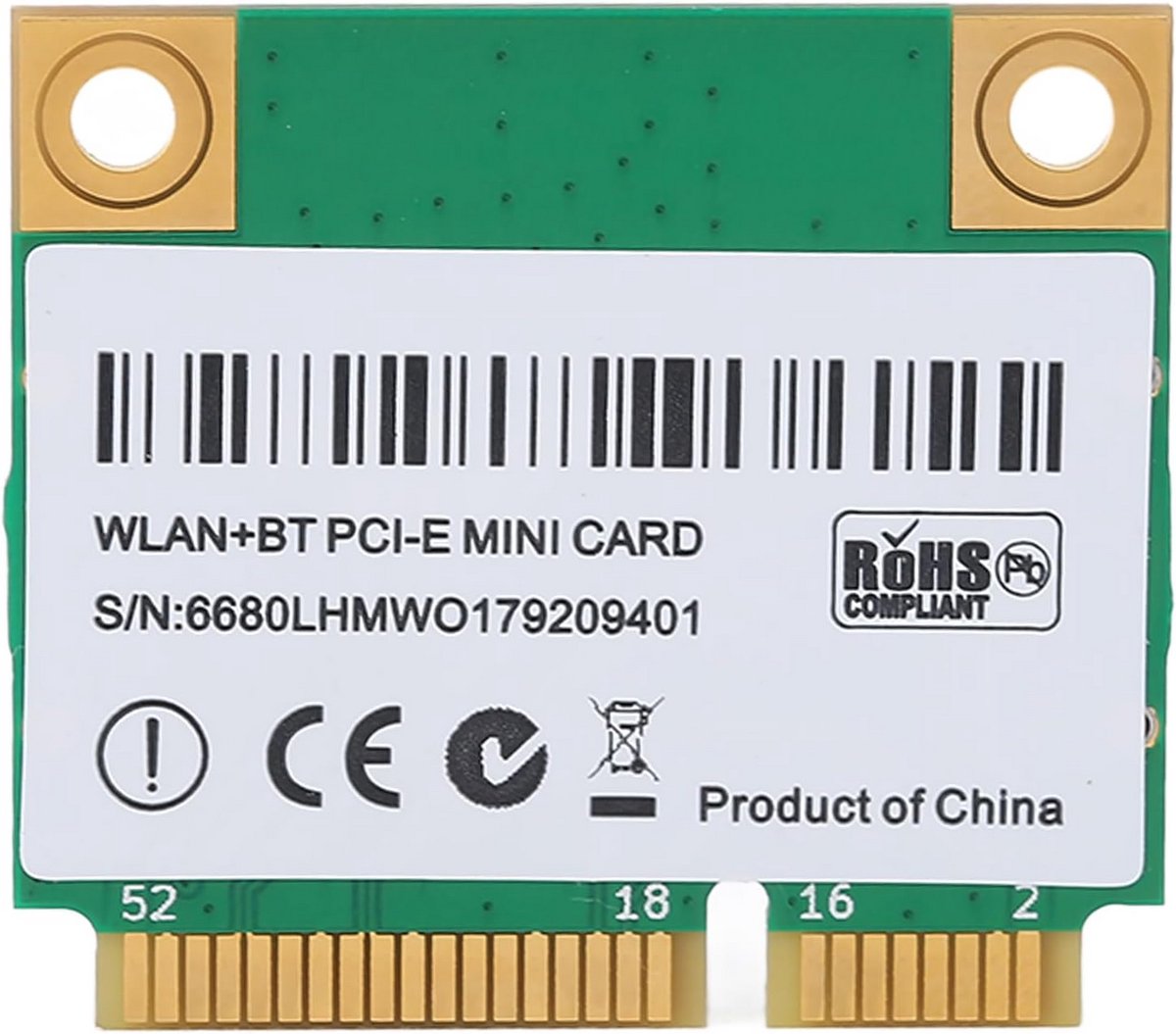 Draadloze Wifi 6E Netwerkkaart voor Laptop met Mini PCIe Aansluiting