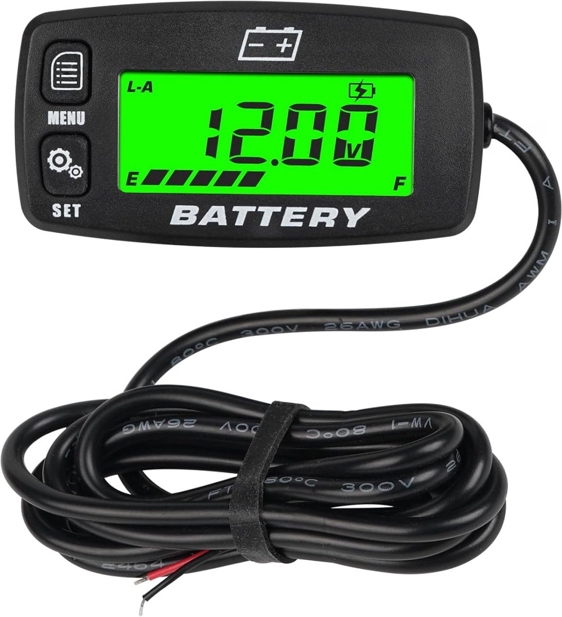 Universele Batterij Indicator LCD Display voor 12V-48V Accu's