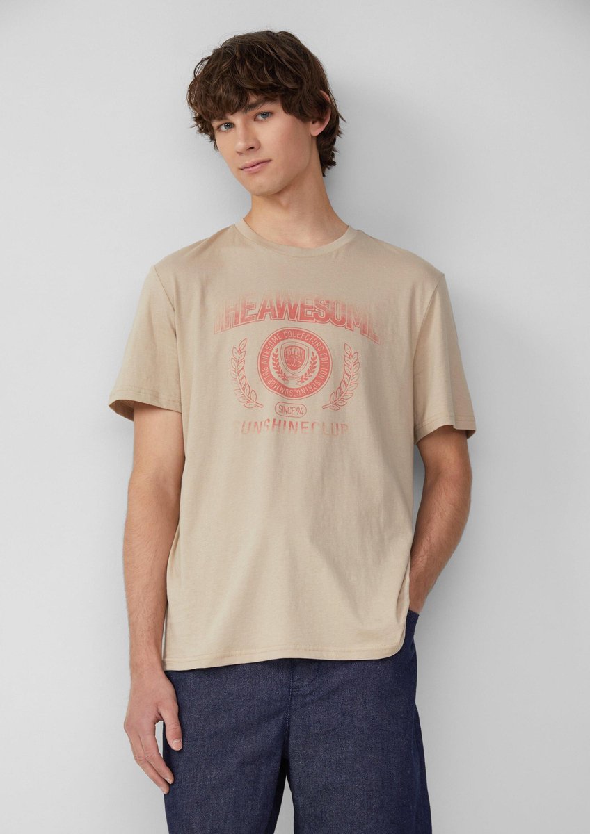 QS - male - Basic T-shirt met print