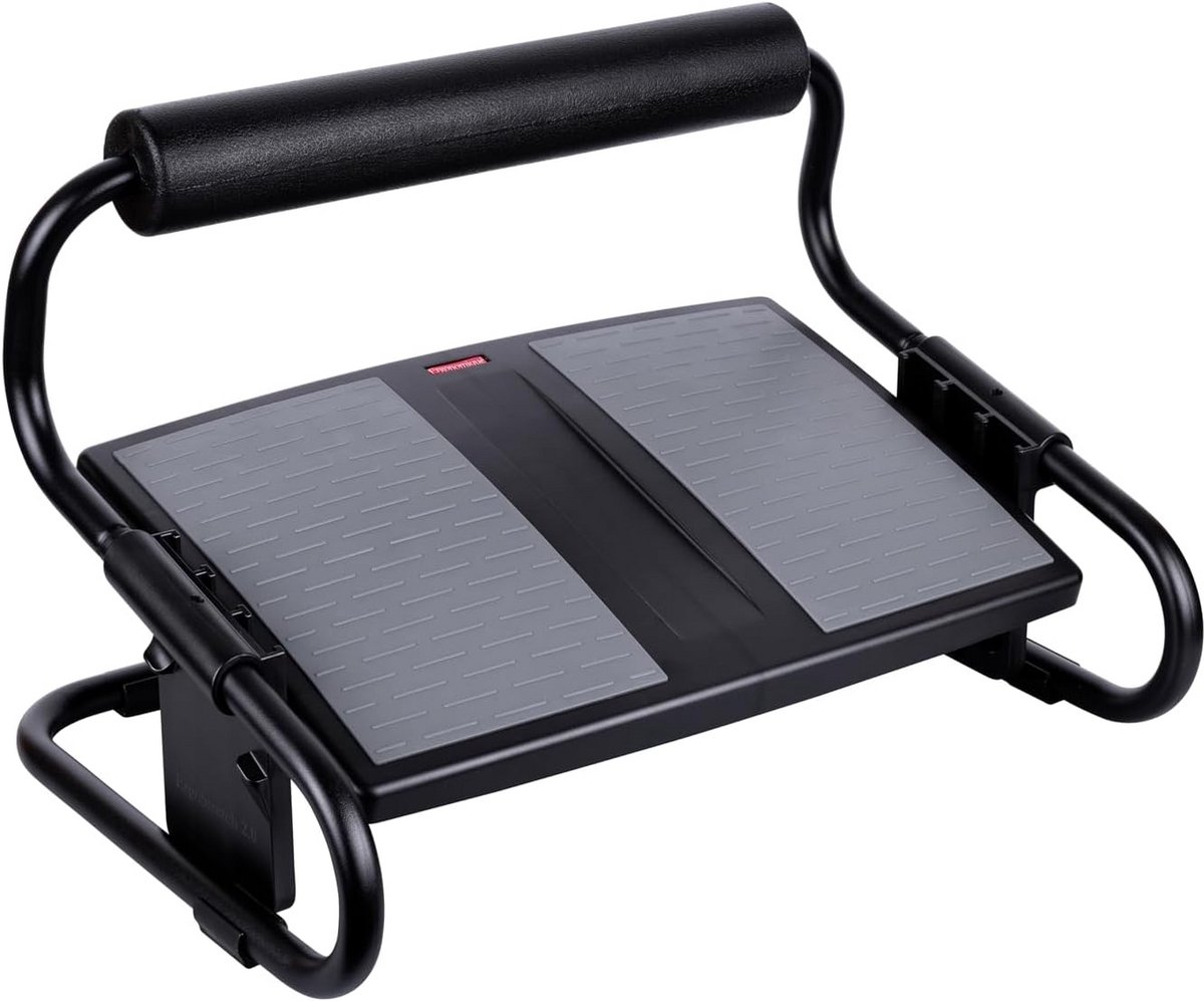 Ergonomische Voetsteun - Grijs en Zwart voor Betere Houding