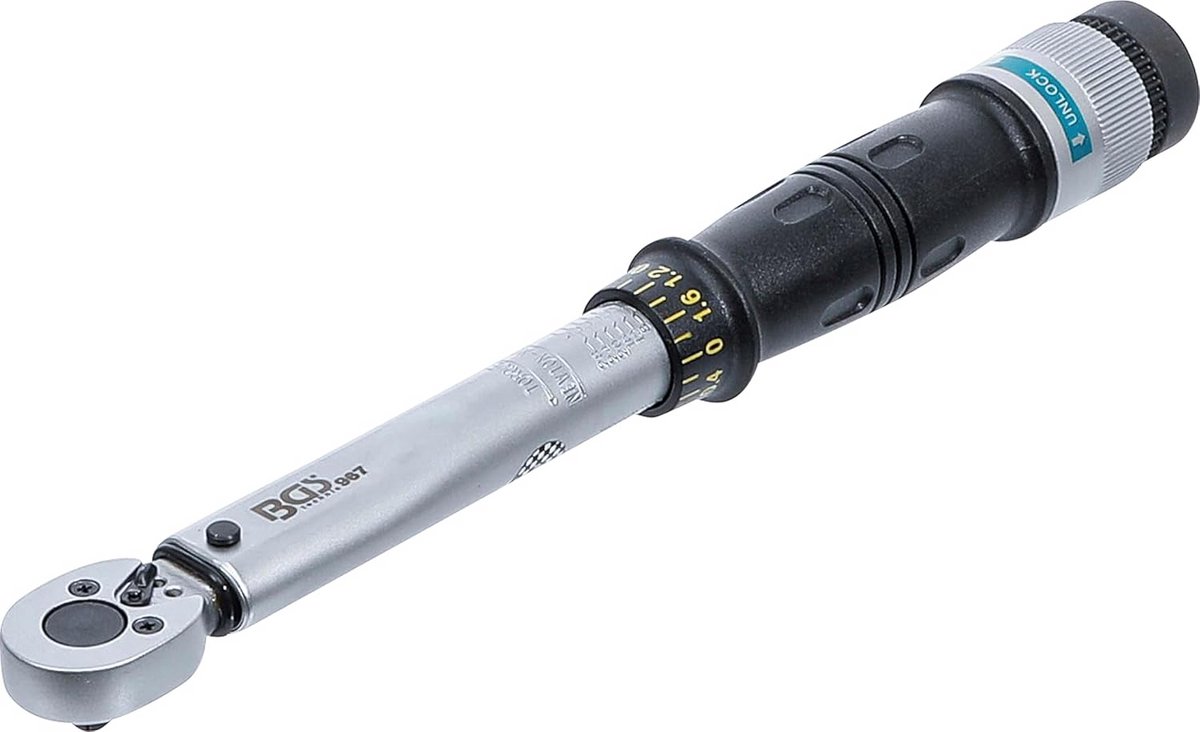 Momentsleutel 1/4 inch 6-30 Nm met Nauwkeurige Klikfunctie en Certificaat