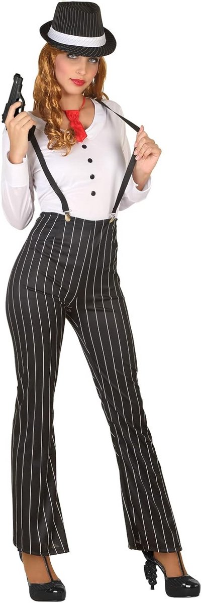 Gangster Kostuum voor Dames - Complete Outfit voor Feestjes en Thema-avonden