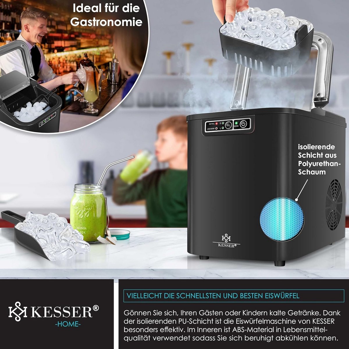 Ijsblokjesmachine - Ijsmachine - Ijsblokjesvorm - Keukenapparaat