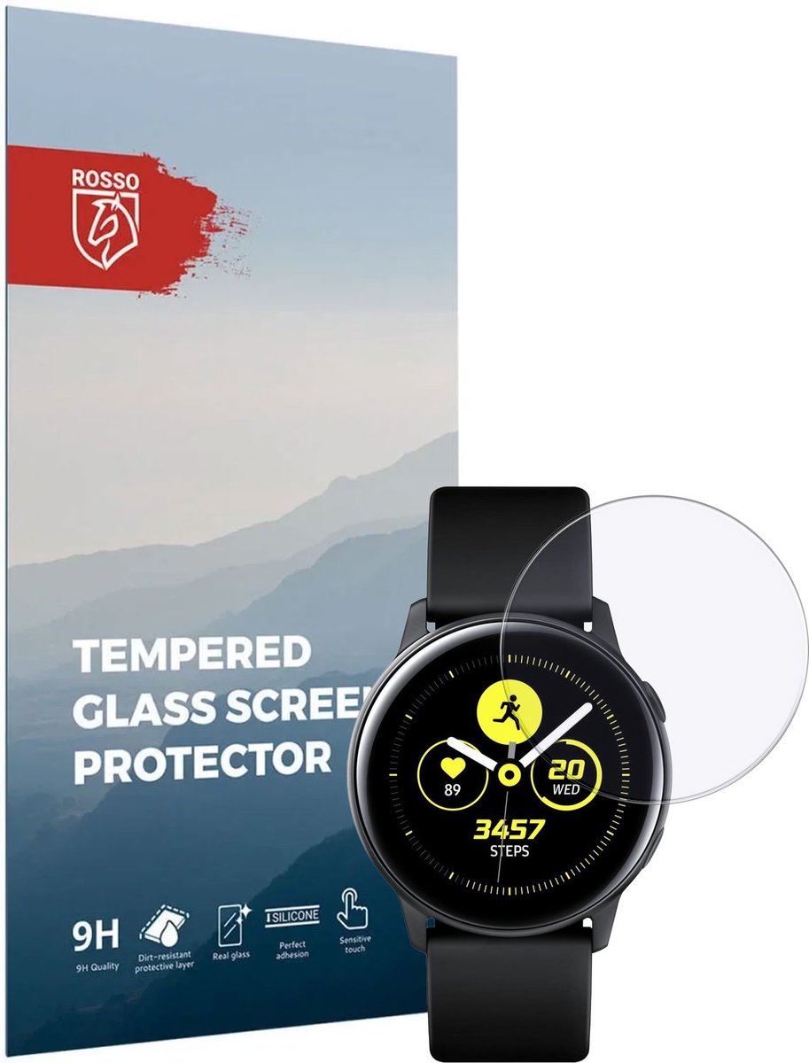 Rosso 9H Tempered Glass - Screen Protector Geschikt voor Samsung Galaxy Watch Active