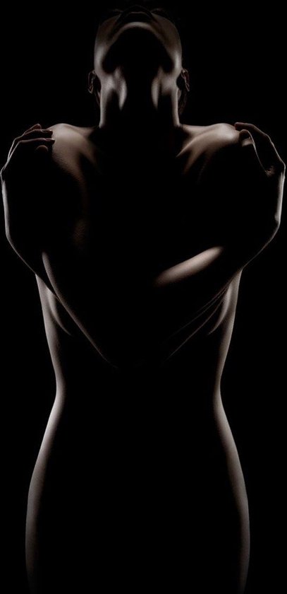 Body sculpture woman - Fotokunst op Plexiglas - Incl. blind ophangsysteem en 5 jaar garantie
