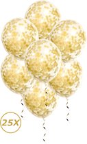 Gouden Helium Ballonnen Confetti 2022 NYE Verjaardag Versiering Feest Versiering NYE Ballon Goud Papier - 25 Stuks