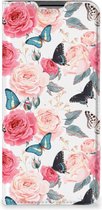 Flipcase Cadeautjes voor Moederdag OPPO A16 | A16s | A54s Smartphone Hoesje Butterfly Roses