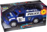 politievoertuig junior 34 x 17 cm blauw/wit