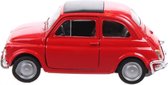 Fiat 500 rood 7 cm