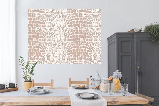 Poster Imprimé Animal - Peau de Serpent - Pastel - 160x120 cm XXL