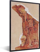 Affiche avec cadre Autoportrait - Egon Schiele - 80x120 cm