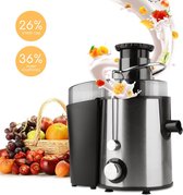 DKProducts.nl Juicer - Slowjuicer - Verse fruit/groente sapjes - Juicer - 800 watt - Roestvrijstaal - Zwart - Black