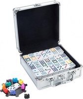 Mexican Train Domino aluminium kist 100-delig -spel-BordSpel