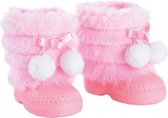 Winterlaarzen voor poppen roze