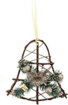 Suspension Christmas Rattan 25cm champagne