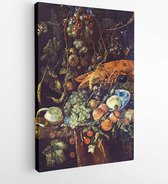 Canvas schilderij - Jan Davidsz de Heem (1606 - 1683/1684) Still Life. Reproduction from illustrated Encyclopedia «Art galleries of Europe», Partnership «M. O. Wolf», St. Petersbur