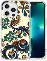 Telefoontas Geschikt voor iPhone 13 Pro Shockproof Case met doorzichtige rand Barok Flower