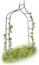 rozenboog metaal - 255 x 140 x 38 cm - tuinboog - donkergroen