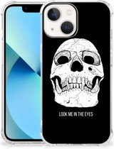 Beschermhoes geschikt voor iPhone 13 mini Telefoon Hoesje met doorzichtige rand Skull Eyes