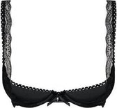 Miamor BH Met Kwart Cups - Zwart - Sexy Lingerie & Kleding - Lingerie Dames - Dames Lingerie - BH-Sets