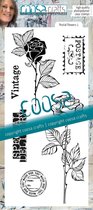 COOSA Crafts Clear stamps - #22 postal flowers 1 9x20cm