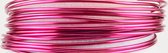 Vaessen Creative Aluminium Draad - 2,5mm - ±37m - 500g - Sterk roze