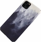 Apple iPhone 7 Plus / 8 Plus - bomen hard hoesje Laurent blauw - Geschikt voor