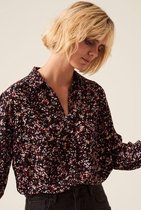 Garcia Blouse Blouse Met Puntkraag J10230 60 Black Dames Maat - XS