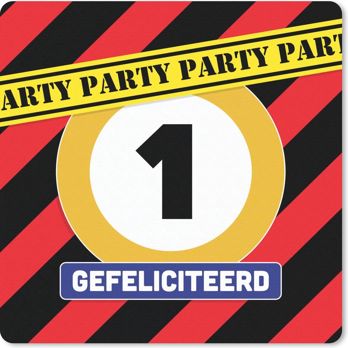 Muismat 20x20 cm - Mousepad Jubileum - Feest - Verjaardag - Muismatten