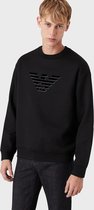 Emporio Armani Heren Adelaar Sweatshirt Zwart maat S