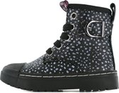 Shoesme zwarte bikerboot met dott en siergesp