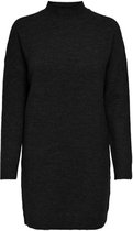 Jacqueline de Yong Trui Jdyziza L/s Dress Knt 15237404 Black Dames Maat - S