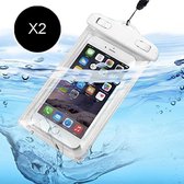 Tikawi X2 Waterproof Case Cover Universeel Wit iPhone 8 Plus / X / XR / XR MAX / 7/7 Plus, Sony, HTC, Huawei, Wiko Beschermende tas