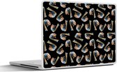 Laptop sticker - 14 inch - Meisje met de parel - Patronen - Oude Meesters - 32x5x23x5cm - Laptopstickers - Laptop skin - Cover