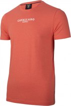 Cavallaro Napoli - Heren T-Shirt - Albaretto - Koraal - Maat M