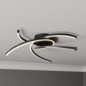 Lindby - LED plafondlamp- met dimmer - ijzer, aluminium, kunststof - H: 16 cm - mat