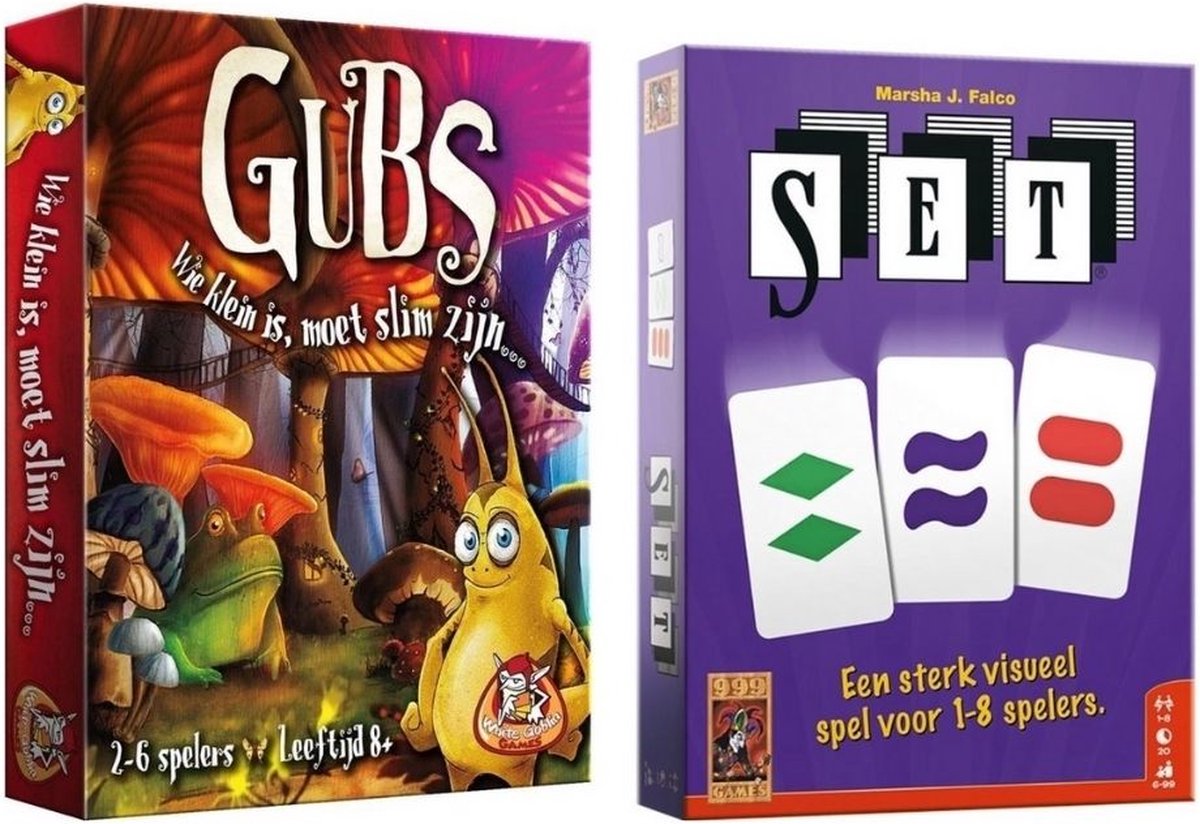 Spellenset - 2 stuks - Kaartspel - Gubs & Set!