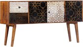 Medina Dressoir met geprint patroon 130x30x70 cm massief mangohout