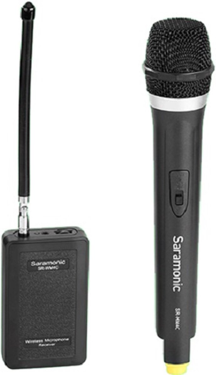Saramonic SR-WM4CA Microfoonset met handheld zender en ontvanger voor op camera met 3.5mm mini jack kabel