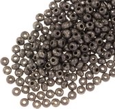 DQ Rocailles (4 mm) Chalk White Antique Chrome (15 Gram / 220 stuks)