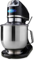 Bol.com Maxima Planeetmenger 7 L Tot 2 Kg Deeg Zwart - RVS Mengkom - 11 Snelheden - Keukenmachine - Standmixer - Keukenrobot - 7... aanbieding