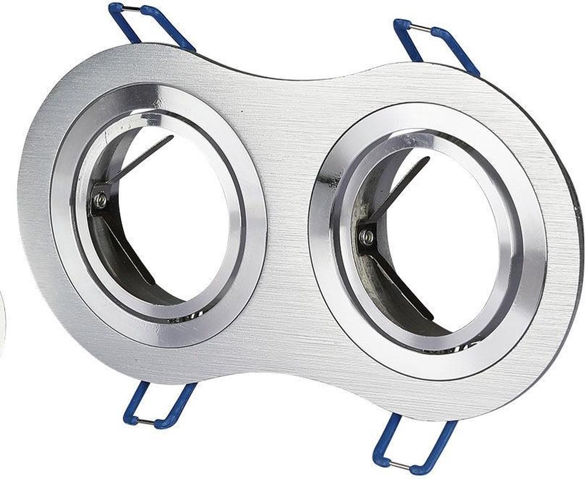 V-TAC VT-783RD-AB LED Spots - Inbouwfitting - GU10 - IP20 - Aluminium Borstel