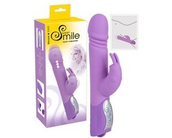 Sweet Smile – Konijn Vibrator met Stimulatie Groeven en Trillende Kop voor Wellustige Momenten – Paars