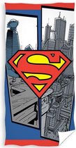 strandlaken Superman junior 140 x 70 cm katoen rood