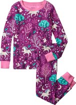 Hatley Kinderpyjama 2delige Meisjes Pyjama Enchanted Forest Magenta Purple