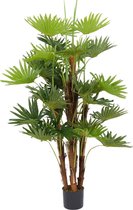 Waaier Kunstpalm 150 cm | Palm Kunstplant | Kunst Palmboom | Kunstplanten voor Binnen | Grote Kunstplant | Kunst Waaierpalm